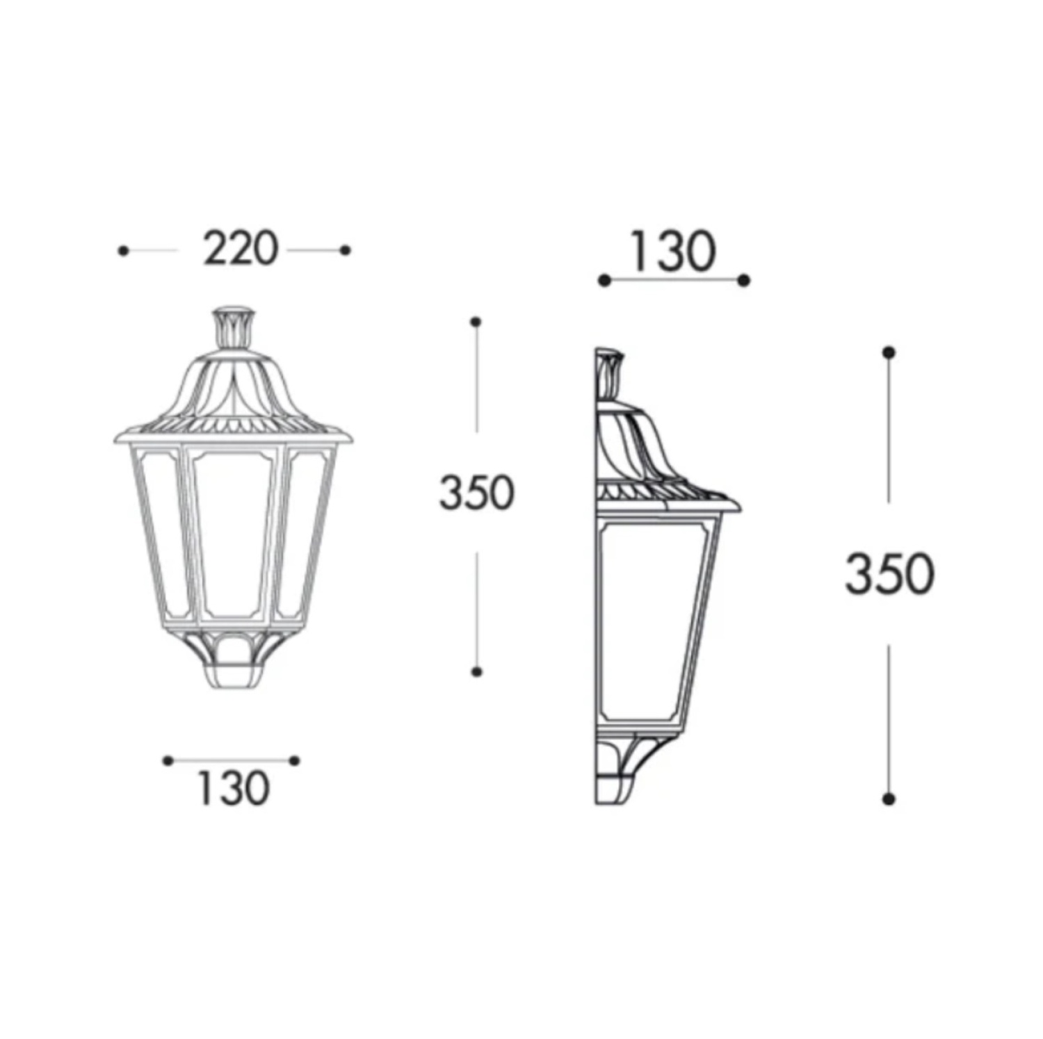 Fumagalli IESSE Siyah Duvar Aplik E27