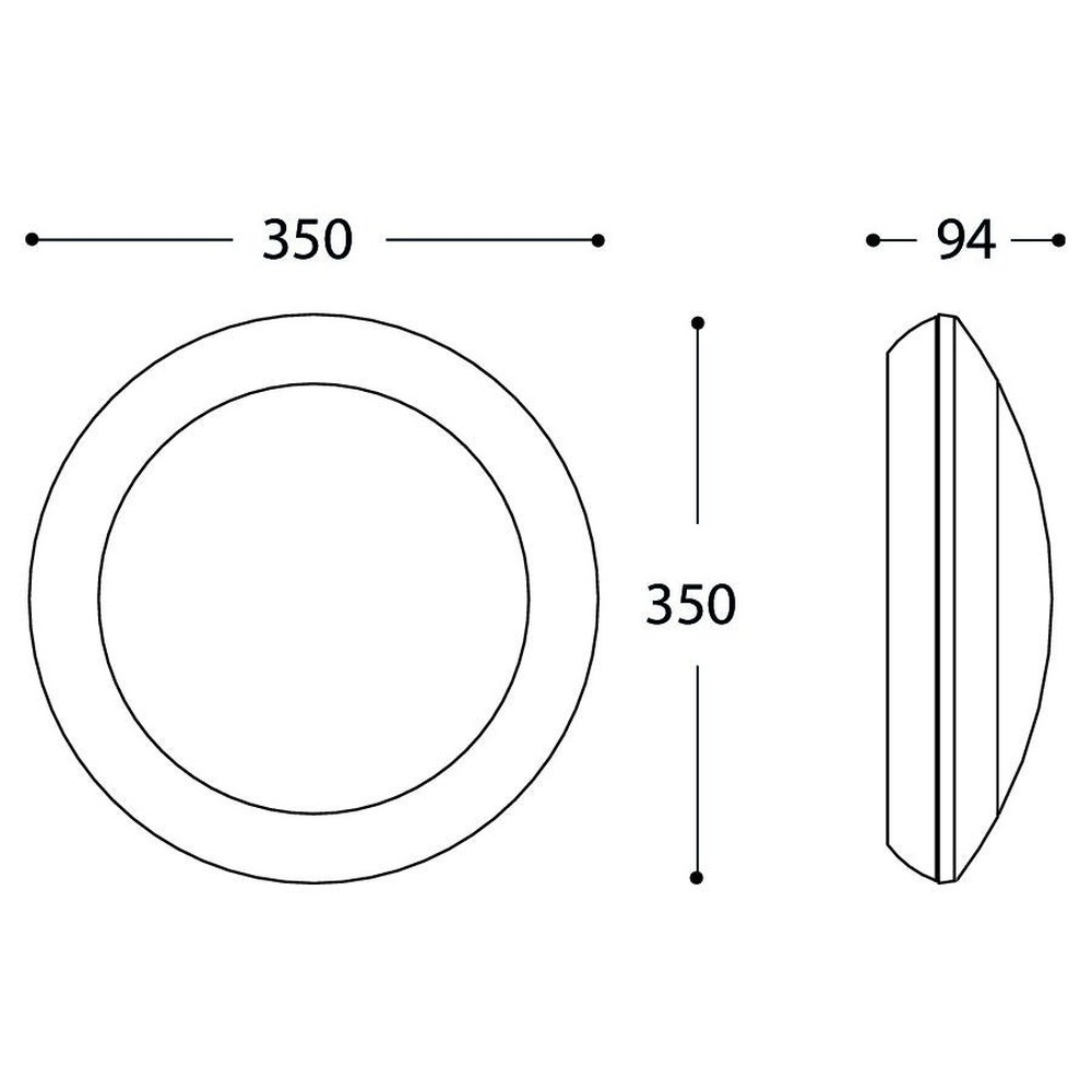 11W - 350 mm Sıva Üstü Umberta Led Armatür 3 Renk