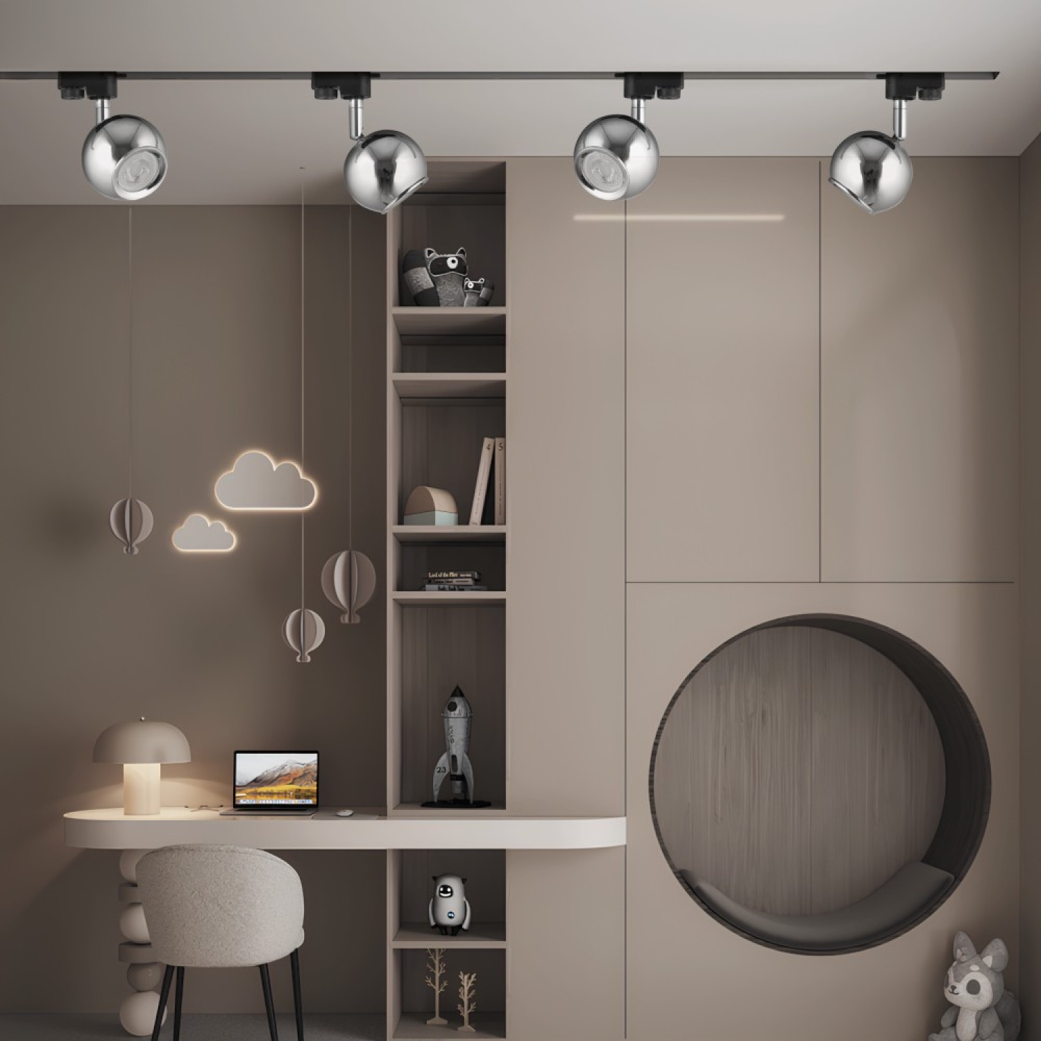 MONOFAZE SOKETLİ RAY SPOT